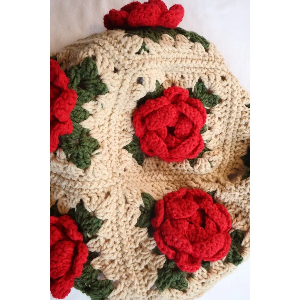 Handmade crochet hobo